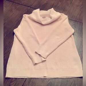 Chico's Pink/Metallic Silver Sweater